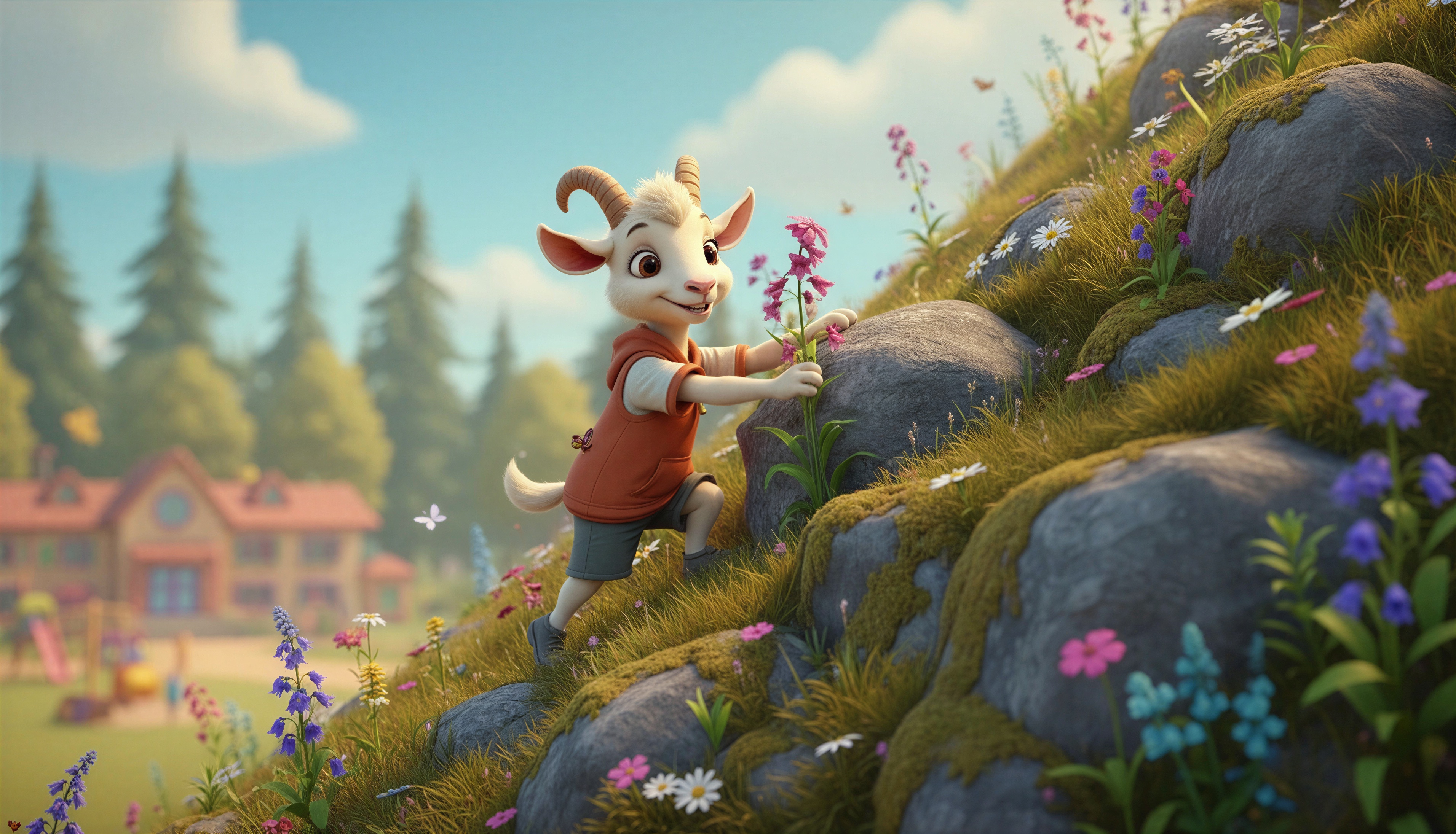 The Flowers Brought to School image 4