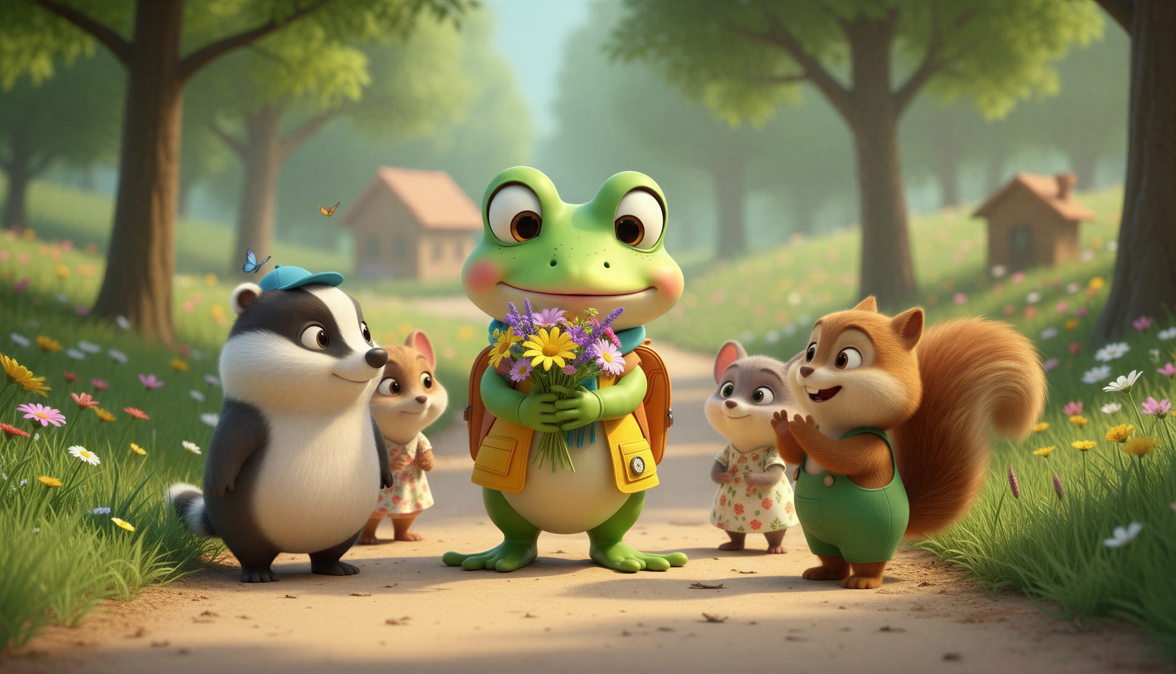 The Flowers Brought to School image 2